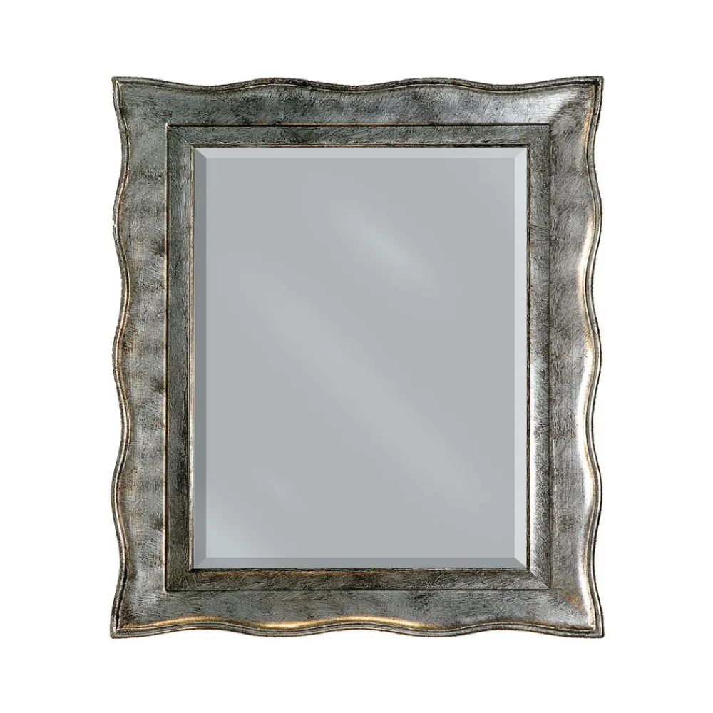 Viadurini Classic Wandspiegel-Spiegel aus Blattsilber und geschliffenem Spiegel, hergestellt in Italien – Rongo