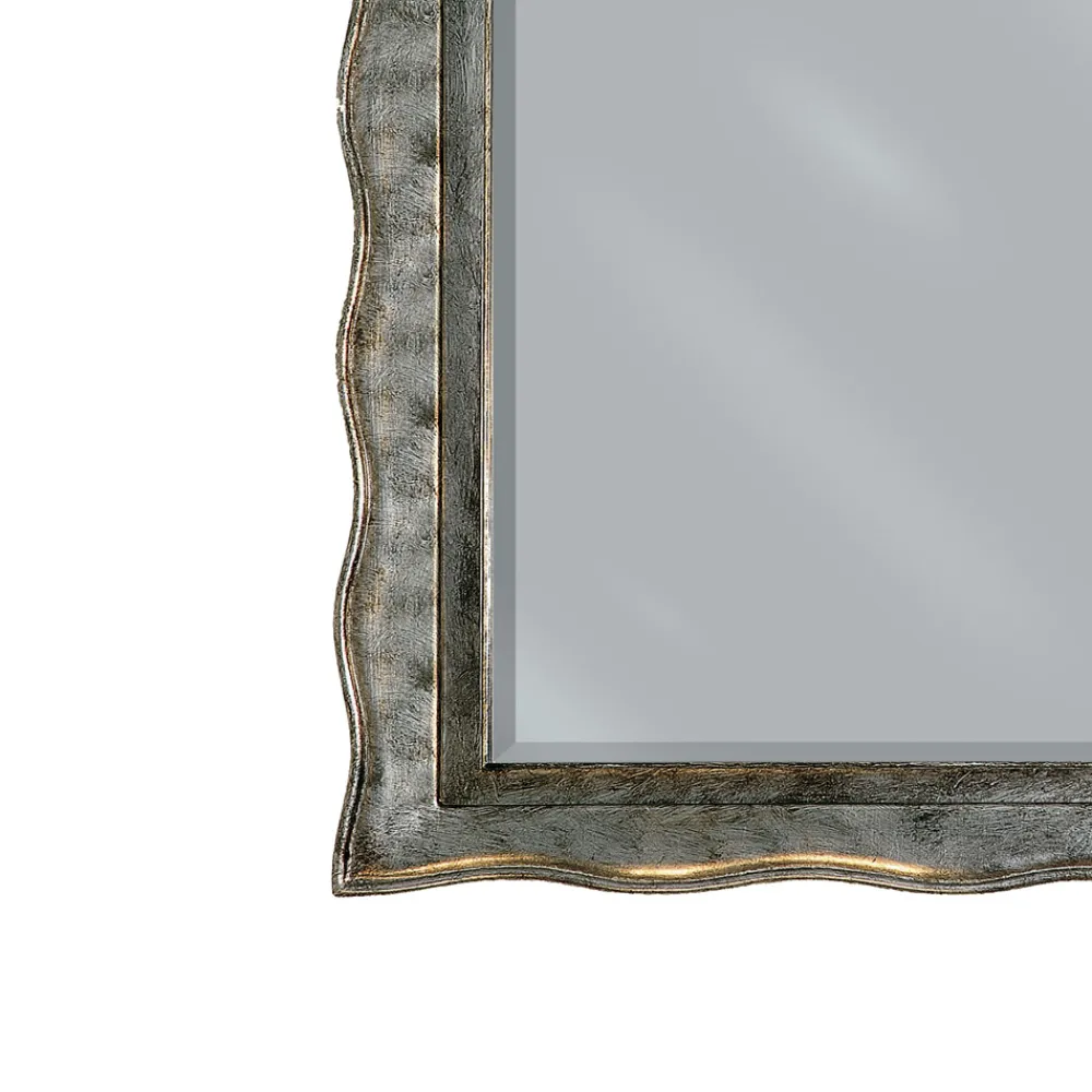 Viadurini Classic Wandspiegel-Spiegel aus Blattsilber und geschliffenem Spiegel, hergestellt in Italien – Rongo