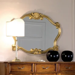 Viadurini Classic Wandspiegel-Spiegel im klassischen Stil mit Blattgoldrahmen Made in Italy - Precious