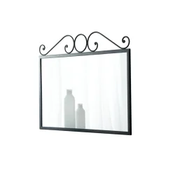 Viadurini Night Design Wandspiegel-Spiegel mit graphitschwarzem Eisenrohrrahmen, hergestellt in Italien – Chester
