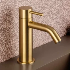 Viadurini Taps Waschbeckenarmaturen-Spültisch-Mischbatterie aus Edelstahl AISI 316L ohne Ablaufgarnitur - Artigli