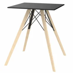 Vondom Esstische-Square Design Holz und HPL Esstisch, 4 Stück - Faz Wood von