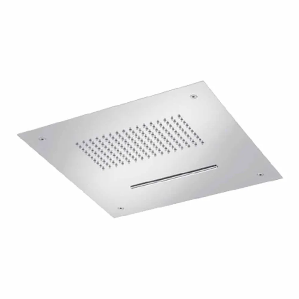 Viadurini Taps Duschköpfe-Stahldecke Duschkopf mit Doppelstrahl Made in Italy - Quinto