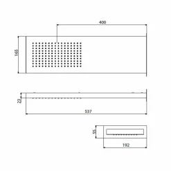 Viadurini Taps Duschköpfe-Stahlduschkopf mit Regenstrahl Made in Italy - Nairobi