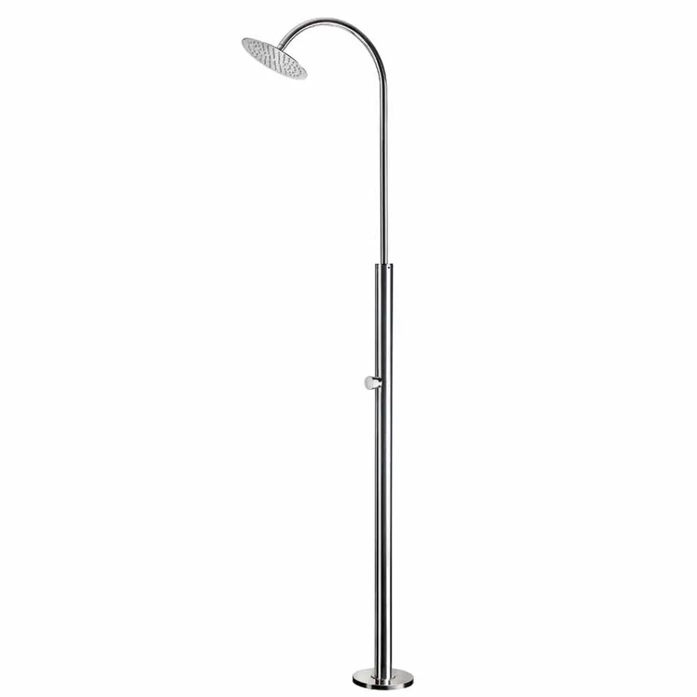 Viadurini in the Garden Gartendusche-Stahl-Gartendusche mit zeitgesteuertem Wasserhahn Made in Italy - Norton