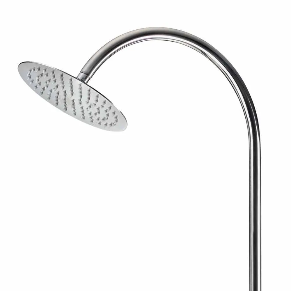 Viadurini in the Garden Gartendusche-Stahl-Gartendusche mit zeitgesteuertem Wasserhahn Made in Italy - Norton