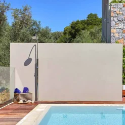 Viadurini in the Garden Gartendusche-Stahl-Gartendusche mit zeitgesteuertem Wasserhahn Made in Italy - Norton