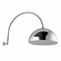 Viadurini Taps Duschköpfe-Stahlglockenduschkopf mit gewölbtem Arm Made in Italy - Auro