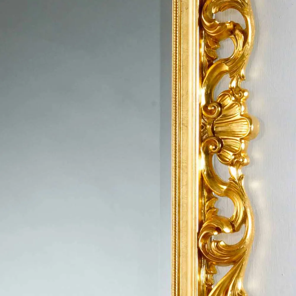 Viadurini Classic Standspiegel|Wandspiegel-Stand und Wandspiegel im Stilmix Blattgold Mata