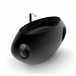 Viadurini Design Design Waschbecken Aus Solid Surface-Standwaschbecken in modernem Design Pandora Made in Italy