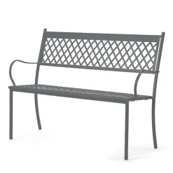 Viadurini in the Garden Gartenbänke-Stapelbare Außenbank aus verzinktem Stahl Made in Italy - Celia