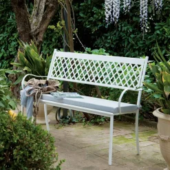 Viadurini in the Garden Gartenbänke-Stapelbare Außenbank aus verzinktem Stahl Made in Italy - Celia