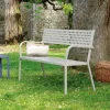 Viadurini in the Garden Gartenbänke-Stapelbare Außenbank mit Stahlarmlehne Made in Italy - Aberdeen