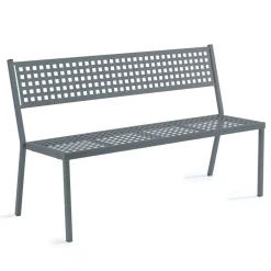 Viadurini in the Garden Gartenbänke-Stapelbare Gartenbank aus verzinktem Stahl Made in Italy - Aberdeen