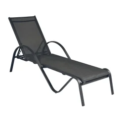 Viadurini in the Garden Sonnenliegen-Stapelbare Gartenliege aus Aluminium und Textilene - Spero