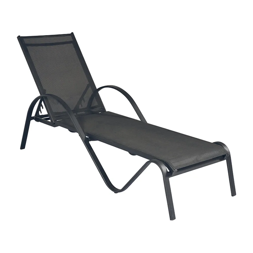 Viadurini in the Garden Sonnenliegen-Stapelbare Gartenliege aus Aluminium und Textilene - Spero