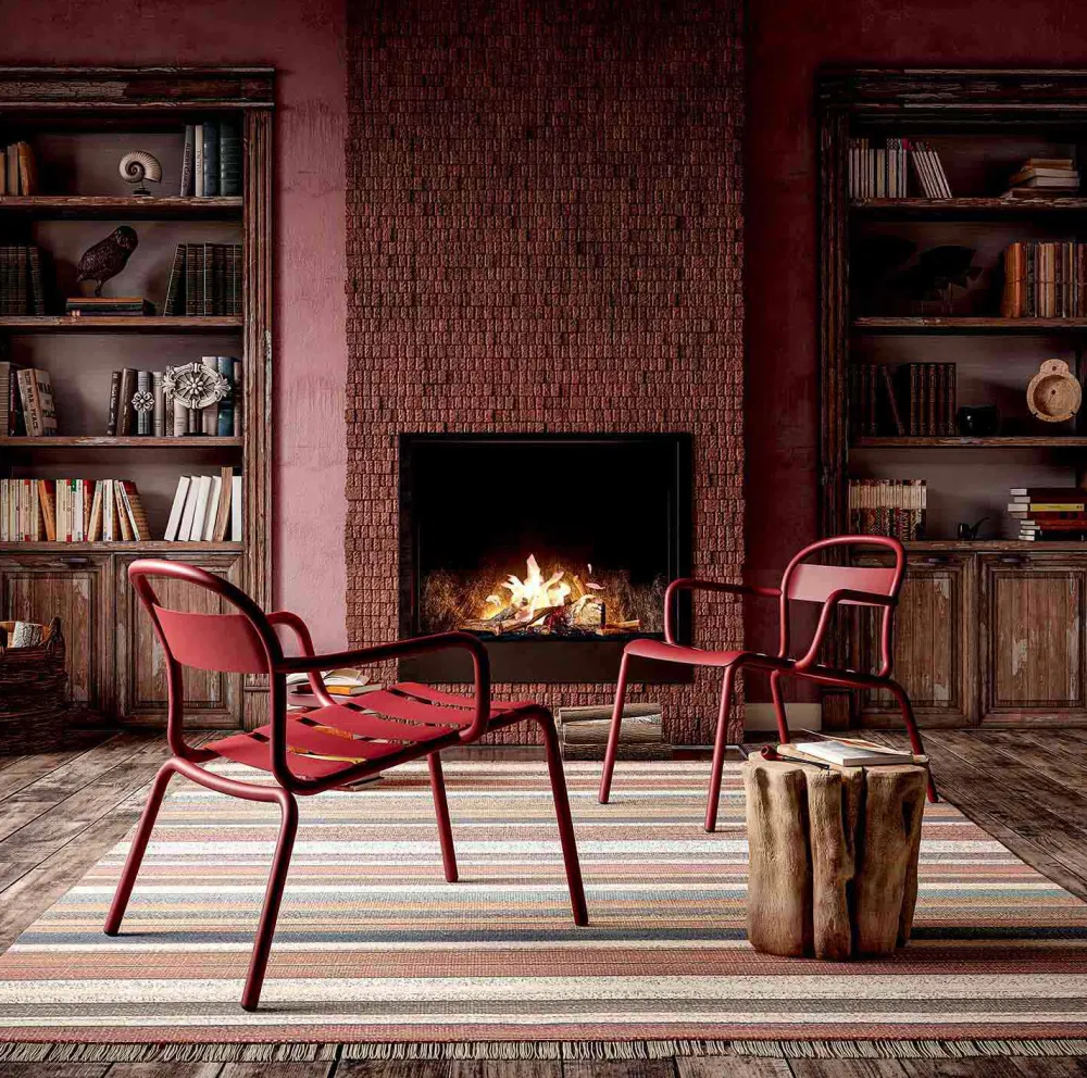 Viadurini in the Garden Sonnenliegen-Stapelbare Outdoor Chaise Longue aus Aluminium Made in Italy, 2 Stück - Shyla