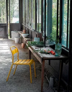 Viadurini in the Garden Gartenstühle Metall-Stapelbarer Aluminiumstuhl im Freien Hergestellt in Italien, 4 Stück - Ulyssa