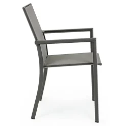 Viadurini in the Garden Gartenstühle Metall-Stapelbarer Außenstuhl aus lackiertem Aluminium, Homemotion, 4 Stück - Vicki