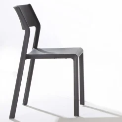 Viadurini Living Moderne Stühle-Stapelbarer Esszimmerstuhl aus farbigem Polypropylen, 4 Stück - Abelia