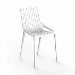 Vondom Gartenstühle Kunststoff-Stapelbarer farbiger Gartenstuhl aus Kunststoff 4 Stück - Ibiza von