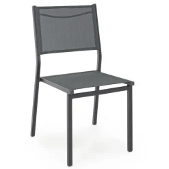 Viadurini in the Garden Gartenstühle Metall-Stapelbarer Gartenstuhl aus Aluminium und Textilene, Modernes Design - Franz