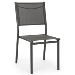 Viadurini in the Garden Gartenstühle Metall-Stapelbarer Gartenstuhl aus Aluminium und Textilene, Modernes Design - Franz