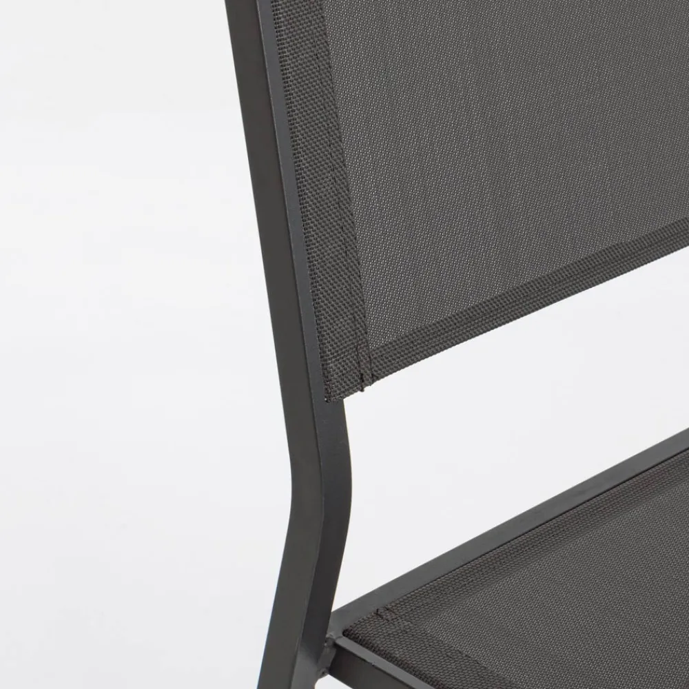 Viadurini in the Garden Gartenstühle Metall-Stapelbarer Gartenstuhl aus Aluminium und Textilene, Modernes Design - Franz