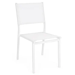 Viadurini in the Garden Gartenstühle Metall-Stapelbarer Gartenstuhl aus Aluminium und Textilene, Modernes Design - Franz