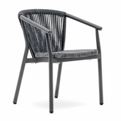 Varaschin Gartenstühle Metall-Stapelbarer Gartenstuhl aus Aluminium und technischem Stoff - Smart By