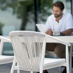 Varaschin Gartenstühle Metall-Stapelbarer Gartenstuhl aus Aluminium und technischem Stoff - Smart By