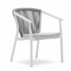 Varaschin Gartenstühle Metall-Stapelbarer Gartenstuhl aus Aluminium und technischem Stoff - Smart By