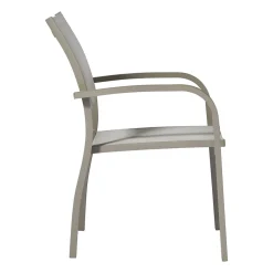 Viadurini in the Garden Gartenstühle Metall-Stapelbarer Gartenstuhl aus Aluminium mit Design-Armlehnen - Gontran