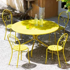 Viadurini in the Garden Gartenstühle Metall-Stapelbarer Gartenstuhl aus Metall Made in Italy, 2 Stück - Autorität