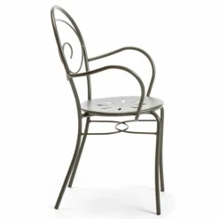 Viadurini in the Garden Gartenstühle Metall-Stapelbarer Gartenstuhl aus Metall Made in Italy, 2 Stück - Autorität