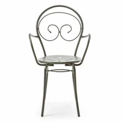 Viadurini in the Garden Gartenstühle Metall-Stapelbarer Gartenstuhl aus Metall Made in Italy, 2 Stück - Autorität