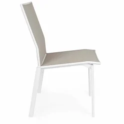 Viadurini in the Garden Gartenstühle Metall-Stapelbarer Gartenstuhl aus Aluminium und Textilene, Homemotion 4 Stück - Serge