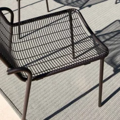 Viadurini in the Garden Gartenstühle Metall-Stapelbarer Gartenstuhl aus verzinktem Metall Made in Italy 4 Stück - Vikas