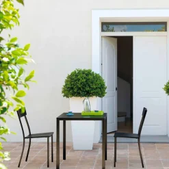 Viadurini in the Garden Gartenstühle Metall-Stapelbarer Gartenstuhl aus lackiertem Metall Made in Italy, 4 Stück - Tüll