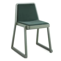 Viadurini Living Moderne Stühle-Stapelbarer Holzstuhl mit Samtsitz Made in Italy, 2 Stück - Leipzig