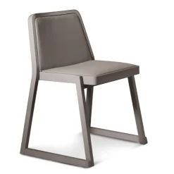 Viadurini Living Moderne Stühle-Stapelbarer Holzstuhl mit Samtsitz Made in Italy, 2 Stück - Leipzig