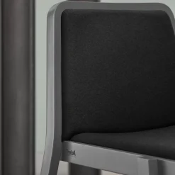 Viadurini Living Moderne Stühle-Stapelbarer Holzstuhl mit Samtsitz Made in Italy, 2 Stück - Leipzig