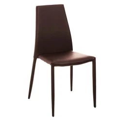 Viadurini Living Moderne Stühle-Stapelbarer Küchenstuhl mit 4-teiligem Kunstleder bezogen - Umbrien