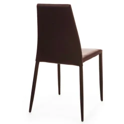 Viadurini Living Moderne Stühle-Stapelbarer Küchenstuhl mit 4-teiligem Kunstleder bezogen - Umbrien