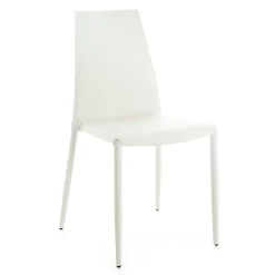 Viadurini Living Moderne Stühle-Stapelbarer Küchenstuhl mit 4-teiligem Kunstleder bezogen - Umbrien