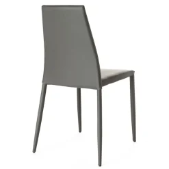 Viadurini Living Moderne Stühle-Stapelbarer Küchenstuhl mit 4-teiligem Kunstleder bezogen - Umbrien