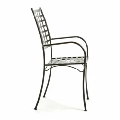 Viadurini in the Garden Metallsessel-Stapelbarer Metallsessel für den Außenbereich Hergestellt in Italien, 4 Stück - Pira