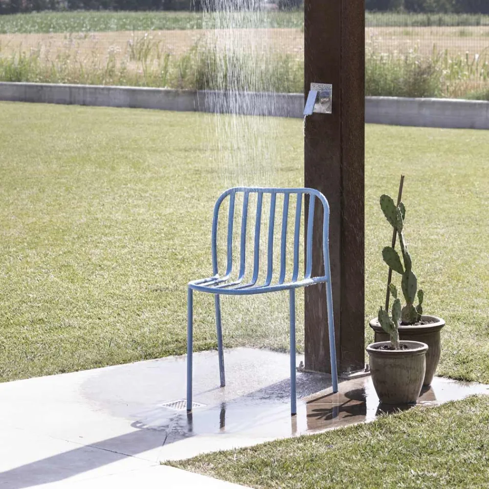 Viadurini in the Garden Gartenstühle Metall-Stapelbarer Metallstuhl für den Außenbereich Made in Italy 2 Stück - Simply