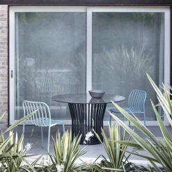 Viadurini in the Garden Gartenstühle Metall-Stapelbarer Metallstuhl für den Außenbereich Made in Italy 2 Stück - Simply