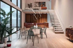 Viadurini in the Garden Gartenstühle Metall-Stapelbarer Metallstuhl im Freien Hergestellt in Italien, 4 Stück - Prunella